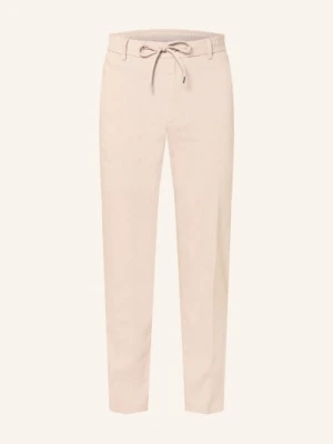 Boss Spodnie Kane Extra Slim Fit Z Lnem beige