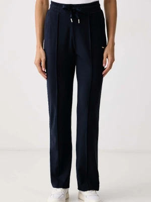 BOSS spodnie lounge damskie z modalem PEACHY MONO_Pants granatowy