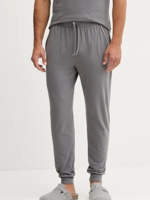 BOSS spodnie lounge męskie kolor szary z aplikacją 50550485