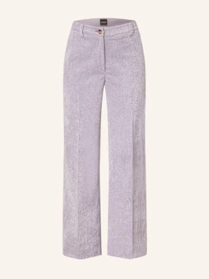 Boss Spodnie Marlena Tacodi Ze Sztruksu lila