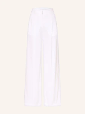 Boss Spodnie Marlene Tiana Z Lnem weiss