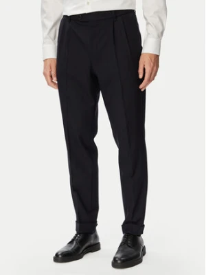 BOSS Spodnie materiałowe 50567532 Granatowy Regular Fit
