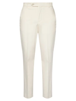 BOSS Spodnie materiałowe C-Perin 50555842 Biały Regular Fit