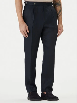 BOSS Spodnie materiałowe H-Perino 50563231 Granatowy Relaxed Fit