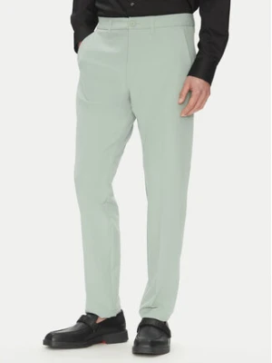 BOSS Spodnie materiałowe T_Commuter-Slim 50534303 Zielony Slim Fit