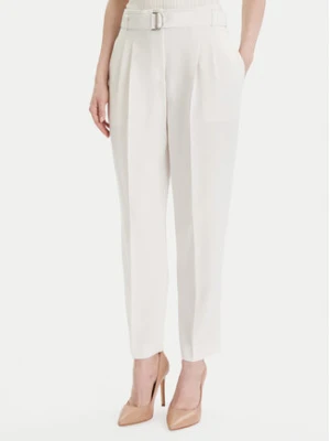 Boss Spodnie materiałowe Tapiah 50490037 Écru Relaxed Fit