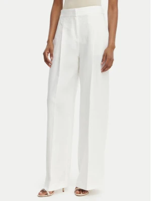 BOSS Spodnie materiałowe Tiana 50557443 Biały Relaxed Fit