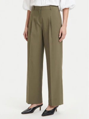 BOSS Spodnie materiałowe Tiana17 50564491 Zielony Relaxed Fit