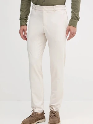 BOSS spodnie męskie kolor beżowy w fasonie chinos 50543570