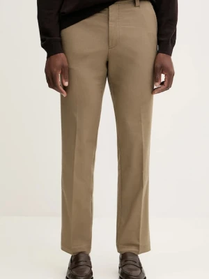 BOSS spodnie męskie kolor brązowy proste 50551426
