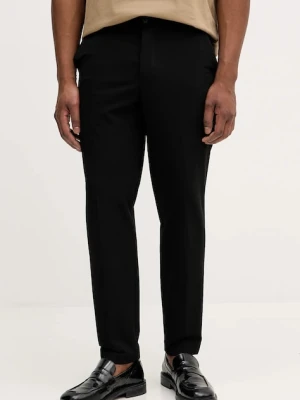 BOSS spodnie męskie kolor czarny dopasowane 50555014