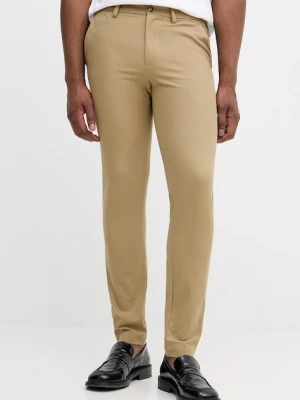 BOSS spodnie P-Kaiton1-Zip męskie kolor granatowy w fasonie chinos 50543945