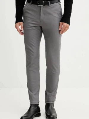 BOSS spodnie męskie kolor szary w fasonie chinos 50543945