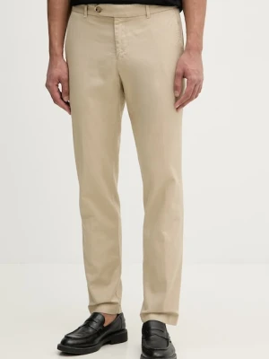 BOSS spodnie męskie z lnem Genius
