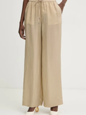 BOSS spodnie palazzo damskie z lyocellem Tavati2 10277