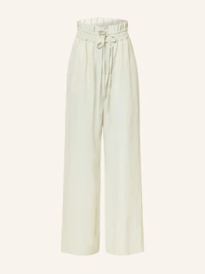 Boss Spodnie Paperbag Tacola Z Satyny gruen