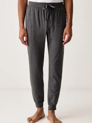 BOSS spodnie piżamowe męskie bawełniane z elastanem Unique Pants Cuff CW szary