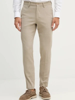 BOSS spodnie slim fit męskie z bawełną H-Kaiton