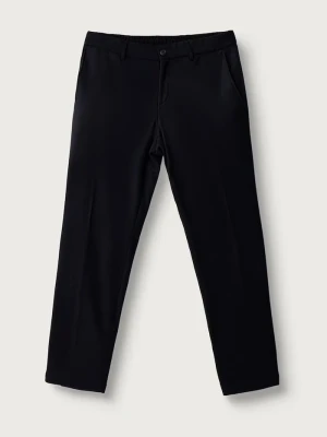 BOSS spodnie slim fit męskie z dodatkiem wełny P-Genius-CW-WG-264 granatowy