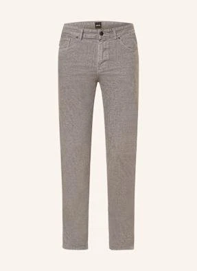 Boss Spodnie Sztruksowe Delaware Slim Fit grau