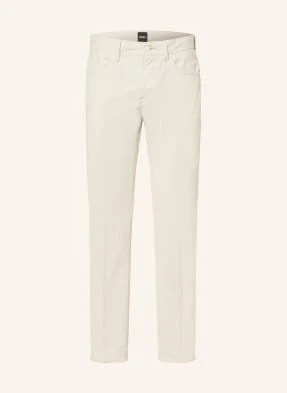 Boss Spodnie Sztruksowe Delaware Slim Fit weiss