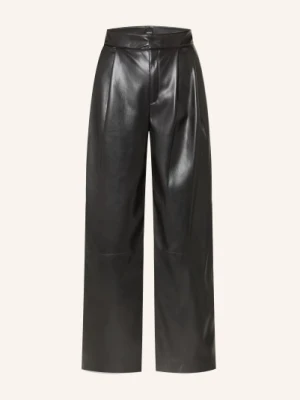 Boss Spodnie Tadesa W Stylu Skórzanym schwarz