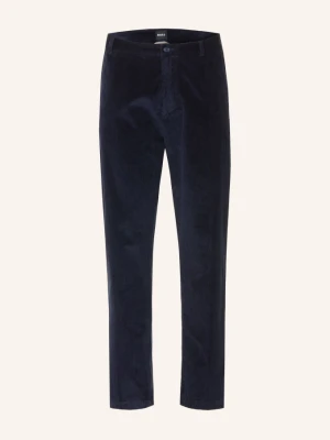 Boss Spodnie Z Sztruksu Kane O Kroju Extra Slim Fit blau GRANATOWY
