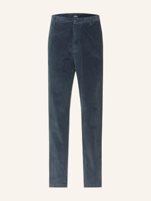 Boss Spodnie Z Sztruksu Kane O Kroju Extra Slim Fit blau NIEBIESKI