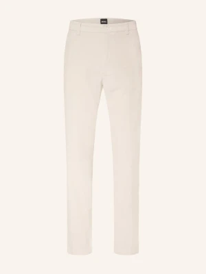 Boss Spodnie Z Sztruksu Kane O Kroju Extra Slim Fit weiss KREMOWY
