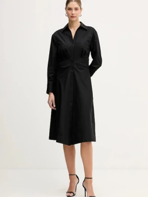 BOSS sukienka bawełniana Drepil