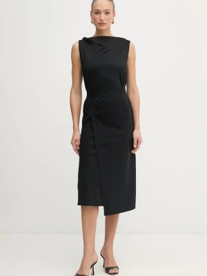 BOSS sukienka bawełniana Emiaky