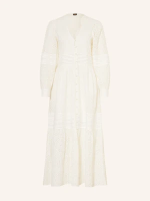 Boss Sukienka Dabrody Z Dziurkowanej Koronki weiss