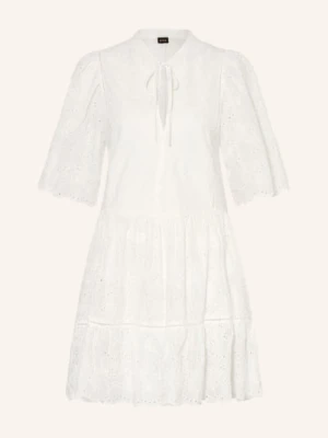 Boss Sukienka Denvita Z Koronki Ażurowanej Z Rękawami 3/4 weiss