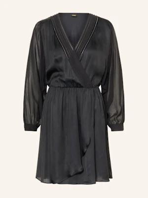 Boss Sukienka Denvont W Kopertowym Stylu schwarz