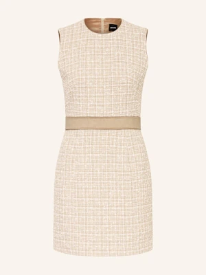 Boss Sukienka Etui Diarias Z Tweedu blau