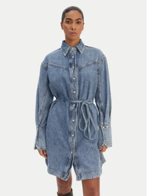 BOSS Sukienka jeansowa 50557046 Niebieski Regular Fit