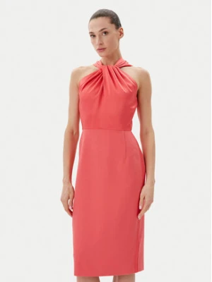 BOSS Sukienka koktajlowa Datinar 50538291 Koralowy Slim Fit