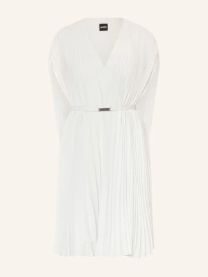 Boss Sukienka Koktajlowa Z Plisami blau