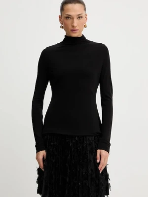 BOSS sukienka kolor czarny mini rozkloszowana 50548115