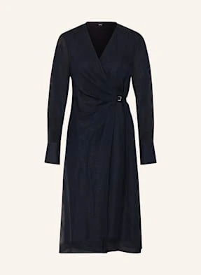 Boss Sukienka Kopertowa Dosala Z Lnem blau