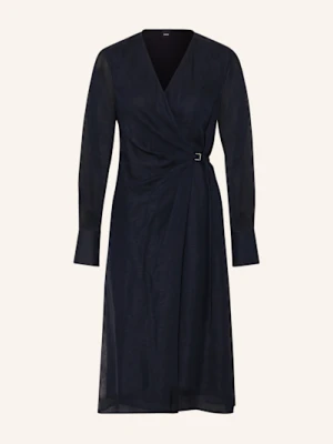 Boss Sukienka Kopertowa Dosala Z Lnem blau