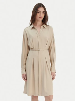 BOSS Sukienka koszulowa Dolala 50552373 Beżowy Relaxed Fit