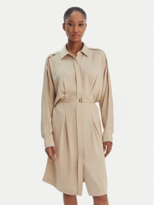 BOSS Sukienka koszulowa Dolala 50552373 Beżowy Relaxed Fit