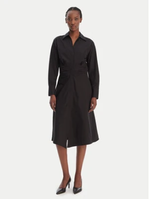 BOSS Sukienka koszulowa Drepill 50553673 Czarny Regular Fit