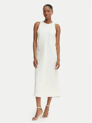 BOSS Sukienka letnia C_Delinna 50559243 Écru Regular Fit