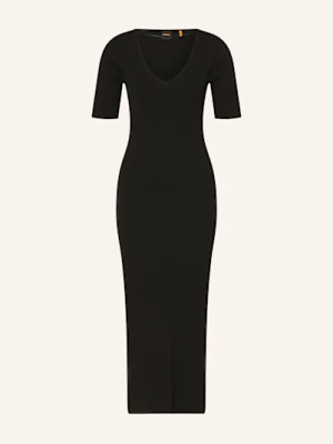 Boss Sukienka Z Dzianiny Fargheritina schwarz