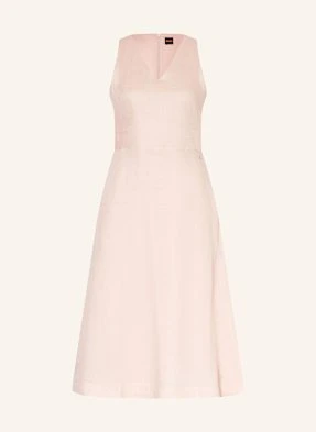 Boss Sukienka Z Lnu Dasico rosa