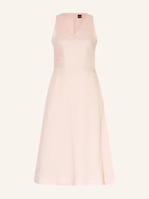 Boss Sukienka Z Lnu Dasico rosa