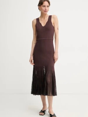 BOSS sukienka z lyocellem Floe