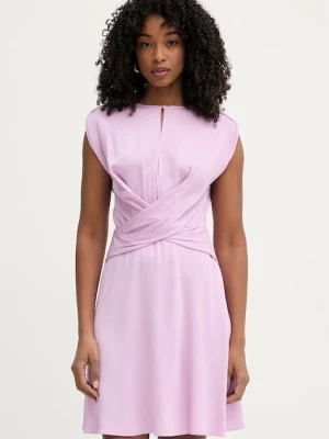 BOSS sukienka z wiskozą Devari